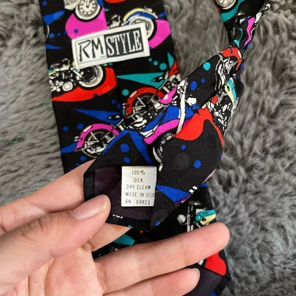 ‎Vintage Harley Davidson silk tie